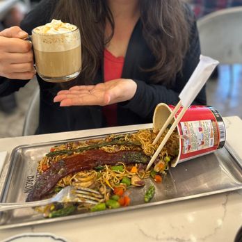 Sweet Maple - Ramen main dish...a must try! Not too spicy  Also the Carmel macchiato is a great drink if you have a sweet tooth like my friend does :) - Breakfast & Brunch Near Me - Cupertino, California