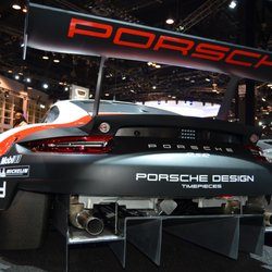 The Chicago Auto Show - Check out that diffuser on the 911 RSR