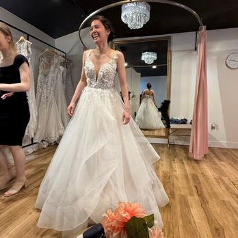 Vivienne Atelier Bridal - Fun and super flowy but the flower details weren't for me. - Bridal Near Me - Houston, Texas Vivienne Atelier Bridal - Fun and super flowy but the flower details weren't for me. - Bridal Near Me - Houston, Texas