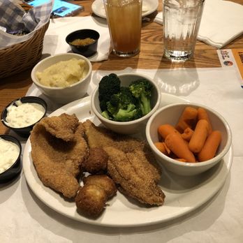 Cracker Barrel Old Country Store - U.S. Farm-Raised Fried Catfish - 2 Pieces - Breakfast & Brunch Near Me - Manchester, Tennessee Cracker Barrel Old Country Store - U.S. Farm-Raised Fried Catfish - 2 Pieces - Breakfast & Brunch Near Me - Manchester, Tennessee