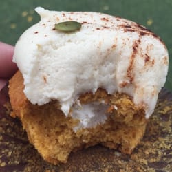 Vegetarian Food Festival - Creamy centre of Bunner's pumpkin spice muffin
