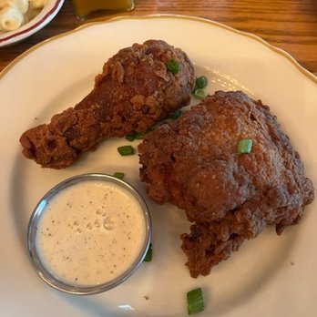 Haberdish - 2 piece dark fried chicken with Alabama white sauce - Southern Near Me - Charlotte, North Carolina