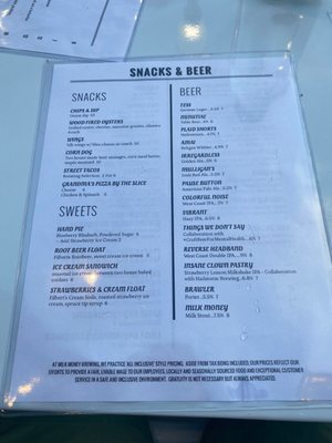 Menu photo 2 Milk Money Brewing La Grange, IL
