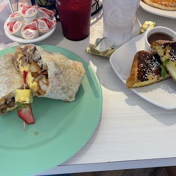 Puakea Grill - Breakfast Kalua Burritos and side of French Toast - American Near Me - Lihue, Hawaii