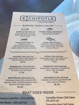 Menu photo 3 Chipotle Mexican Grill La Mesa, CA Menu photo 3 Chipotle Mexican Grill La Mesa, CA