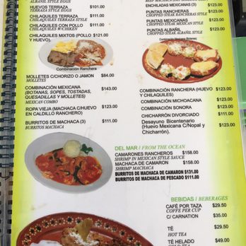 La Terraza - Lots of choices... This is just one page! - Mexican Near Me - La Paz, BCS La Terraza - Lots of choices... This is just one page! - Mexican Near Me - La Paz, BCS