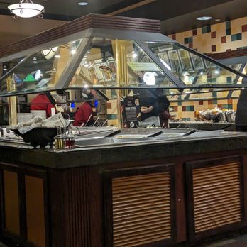 Sizzler - All you can eat salad bar buffet which includes some hot foods and dessert - Seafood Near Me - San Diego, California Sizzler - All you can eat salad bar buffet which includes some hot foods and dessert - Seafood Near Me - San Diego, California