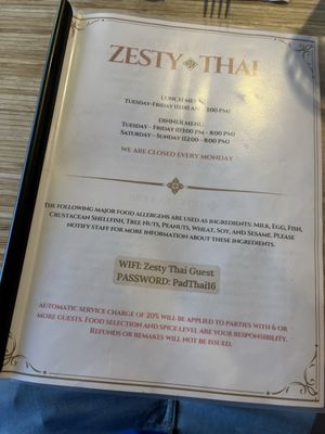 Menu photo 8 Zesty Thai Colorado Springs, CO Menu photo 8 Zesty Thai Colorado Springs, CO