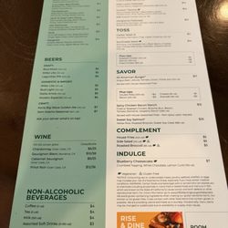 Roundhouse Bar and Grill at Holiday Inn - Current menu August 2026