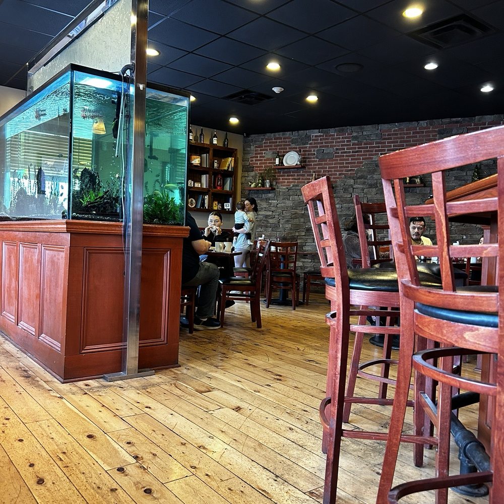 Inside the restaurant. Inside the restaurant.