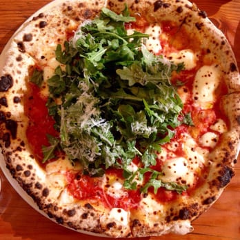 Forge Pizza - Margherita pizza with arugula added ($18) - Pizza Near Me - Oakland, California