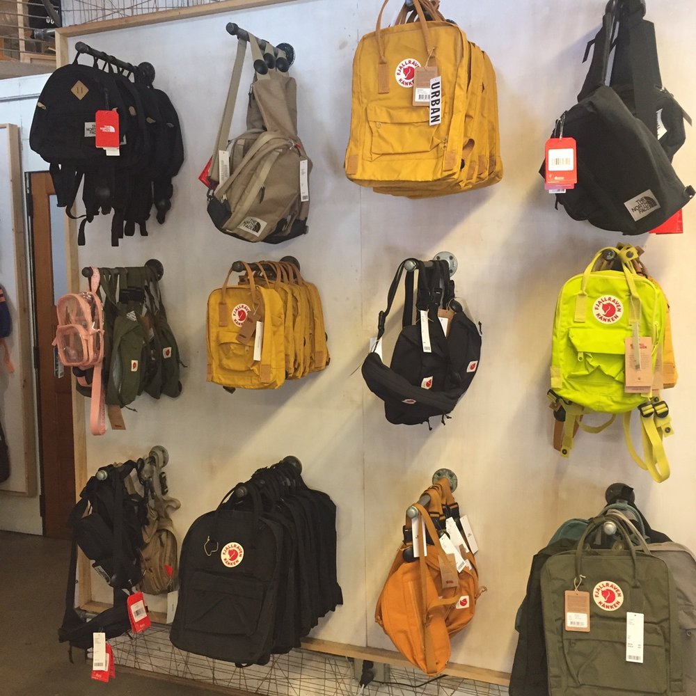Urban Outfitters - Fjallraven Kanken imported from Sweden... very trendy backpack popular with youths made by an environmentally responsible company. - Men's Clothing Near Me - San Francisco, California Urban Outfitters - Fjallraven Kanken imported from Sweden... very trendy backpack popular with youths made by an environmentally responsible company. - Men's Clothing Near Me - San Francisco, California