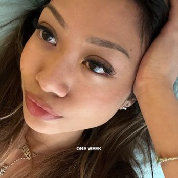 Micro Brow & Lash - lash extensions after one week - Eyelash Service Near Me - Beverly Hills, California