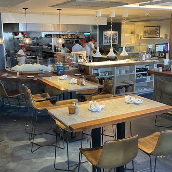 Bluewater Grill - Dining tables and kitchen... - Seafood Near Me - Santa Barbara, California