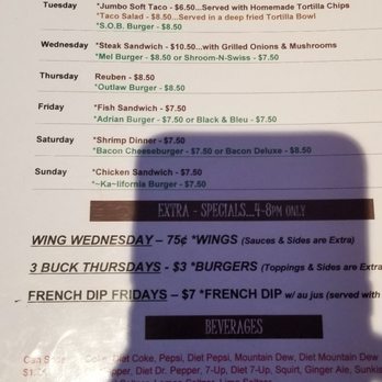 Just Ka's - Menu - Bars Near Me - Ellsworth, Wisconsin