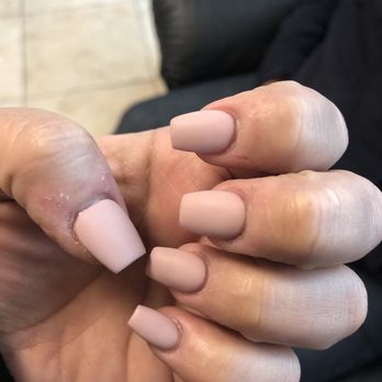 Get Nailed - I think a darker color would have been better and it wouldn't have made my nails look so fake and bulky. - Nail Salons Near Me - Las Vegas, Nevada