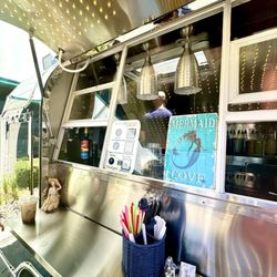 Mermaid Cove Shave Ice - Such a Airstream- very clean and welcoming
