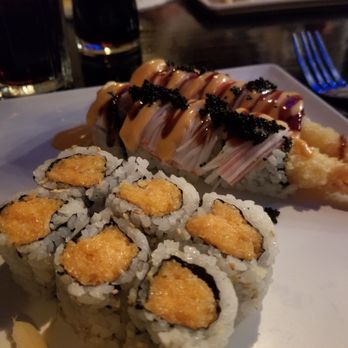 Ninja Sushi & Hibachi Japanese Restaurant - Spicy tune roll and black angel roll - Japanese Near Me - Philadelphia, Pennsylvania