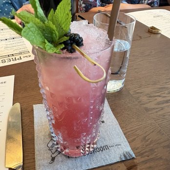 The Pressroom - BlackBerry mocktail - Cocktail Bars Near Me - San Jose, California The Pressroom - BlackBerry mocktail - Cocktail Bars Near Me - San Jose, California