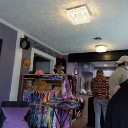 Compass Tea Room - Here's the view of just some of the items that are sold in this amazing tea shop. I bought a pair of earrings here.