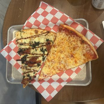 Dough Pizza - Pesto and Cheese SLICES - Pizza Near Me - Dallas, Texas Dough Pizza - Pesto and Cheese SLICES - Pizza Near Me - Dallas, Texas