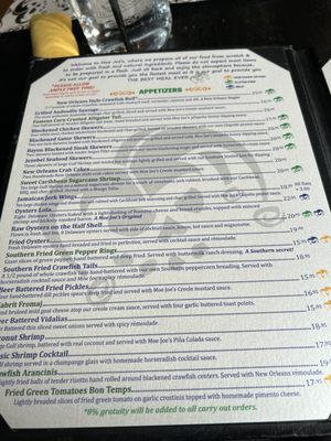 Menu photo 1 Moe Joe's Plainfield, IL