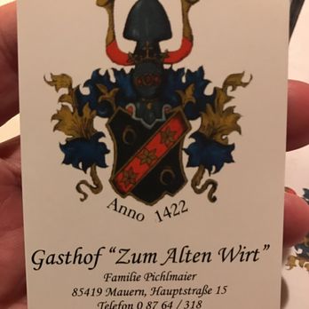 Zum alten Wirt - Bavarian Near Me - Mauern, BY Zum alten Wirt - Bavarian Near Me - Mauern, BY