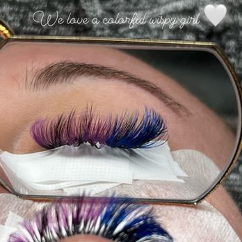 Honey Luxe Lash - Beautiful, purple and dark blue set Absolutely fell in love with it - Eyelash Service Near Me - Sacramento, California Honey Luxe Lash - Beautiful, purple and dark blue set Absolutely fell in love with it - Eyelash Service Near Me - Sacramento, California