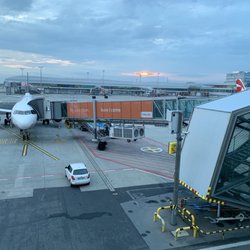 Deutsche Lufthansa - Final destination Prague! A one hour hop from Frankfurt.