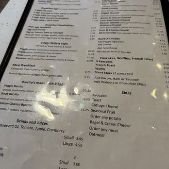 Greenwood Grill - Back of the menu. - Diners Near Me - Glenview, Illinois