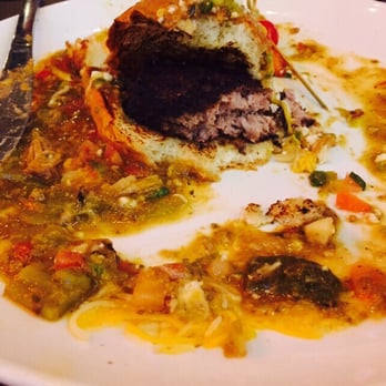 Tom's Watch Bar - WAY over-cooked burger. Server never asked us how we wanted it cooked. - New American Near Me - Las Vegas, Nevada