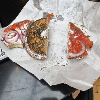 Bowery Bagels - Excuse my deconstruction. Showing off this incredible lox - Bagels Near Me - Portland, Oregon