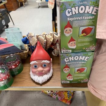 Point Plesant Trading Company - Gnome Squirrel Feeder - Gift Shops Near Me - Point Pleasant, West Virginia