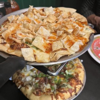 Fong's Pizza - Crab Rangoon pizza and loaded potato pizza - Pizza Near Me - Des Moines, Iowa Fong's Pizza - Crab Rangoon pizza and loaded potato pizza - Pizza Near Me - Des Moines, Iowa