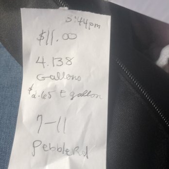 7-Eleven - what i paid and a blank receipt that i had to fill out myself - Convenience Stores Near Me - Las Vegas, Nevada