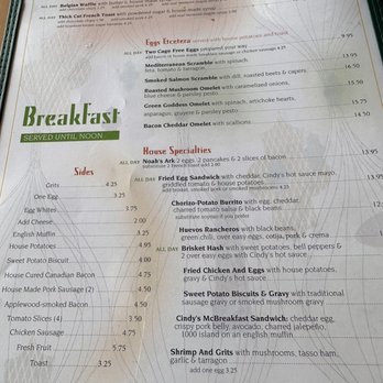 Cindy's Eagle Rock Restaurant - Breakfast Menu - place was empty at 8am and packed by 8:45am on a Friday morning - Breakfast & Brunch Near Me - Los Angeles, California