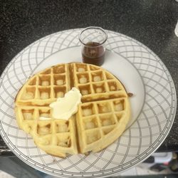 The Village Store - Waffel with real maple syrup