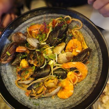 The Lazy Cow - Seafood pasta - Gastropubs Near Me - Bayside, New York The Lazy Cow - Seafood pasta - Gastropubs Near Me - Bayside, New York