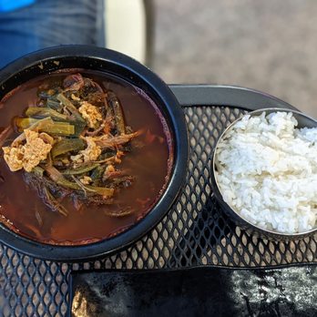 Seoul House - Yukgae jang with steamed rice - Korean Near Me - Toronto, Ontario