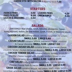 Buck's Pizza - Menu
