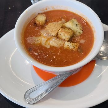 Cafe Patachou - Tomato Artichoke Soup was out of this world. Can't wait to order this again. - Breakfast & Brunch Near Me - Indianapolis, Indiana