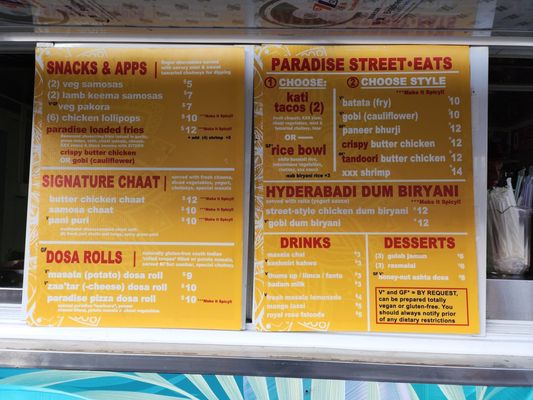 Menu photo 2 Paradise Street Eats & Biryani Detroit, MI