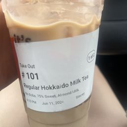 Hokkaido Milk Tea Order