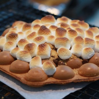 Toast Delight - Smores egg waffle: With chocolate chips, graham cracker, marshmallows - Desserts Near Me - Markham, Ontario Toast Delight - Smores egg waffle: With chocolate chips, graham cracker, marshmallows - Desserts Near Me - Markham, Ontario