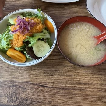 Miso Sushi - Ginger Salad and miso soup - Japanese Near Me - Edison, New Jersey Miso Sushi - Ginger Salad and miso soup - Japanese Near Me - Edison, New Jersey