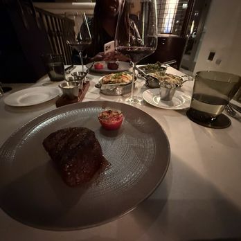 Bourbon Steak Orange County - Filet mignon, sauces, mushrooms, fried rice - Steakhouses Near Me - Dana Point, California