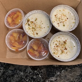 Garibaldis - Meyer Lemon Panna Cotta with cooked peaches - New American Near Me - San Francisco, California Garibaldis - Meyer Lemon Panna Cotta with cooked peaches - New American Near Me - San Francisco, California