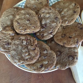 Cookies By Design - Chocolate chip cookies without nuts (10 cookies shown because one was already consumed). - Bakeries Near Me - Long Beach, California Cookies By Design - Chocolate chip cookies without nuts (10 cookies shown because one was already consumed). - Bakeries Near Me - Long Beach, California