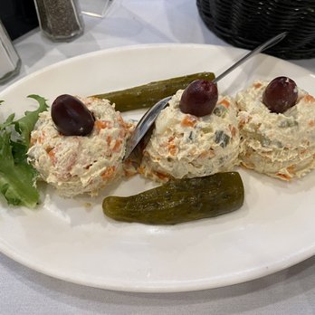 Romanian Garden - Salata Boeuf (chicken and boiled vegetable salad) - Mediterranean Near Me - Sunnyside, New York Romanian Garden - Salata Boeuf (chicken and boiled vegetable salad) - Mediterranean Near Me - Sunnyside, New York