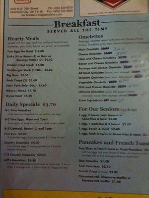 Menu photo 7 Jeff's Country Cafe Oklahoma City, OK